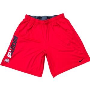 Nike Dri Fir Mens Sz XXL Red Buckeyes Ohio Basketball Shorts